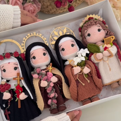 As Quatro Virtudes | Flores de Fé - 15cm Cada